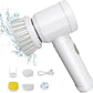 Electric Cleaning Brush, Electric Rotary Cleaning Brush with 3 Brush Heads Insulator Polisher Bathroom Shower Tub Kitchen Stove Floor Car